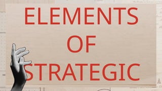 ELEMENTS
OF
STRATEGIC
 