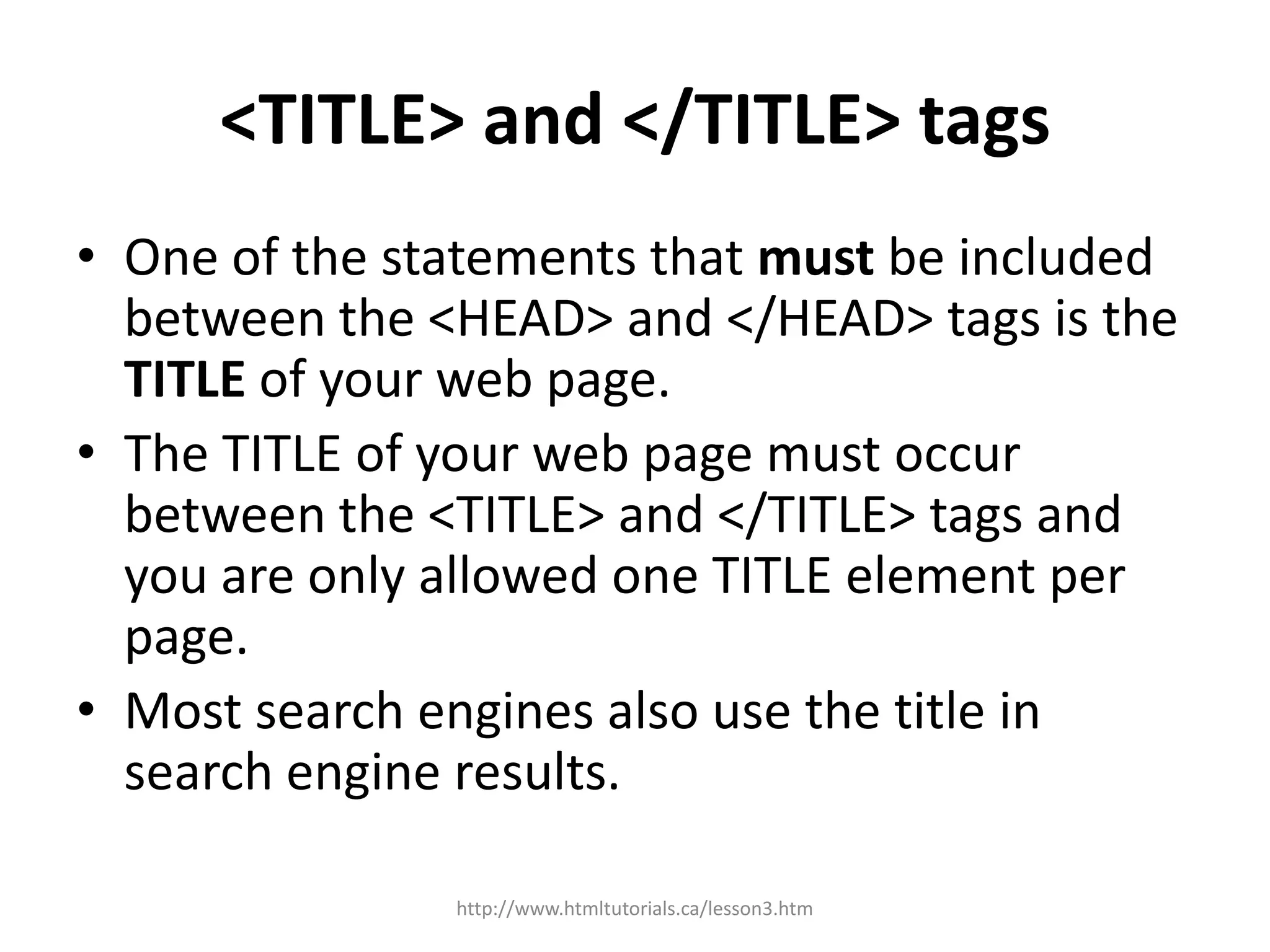 Lesson 3 understanding the basic tags updated | PPT