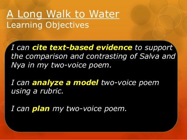 A Long Walk To Water Lesson3 Unit3