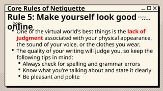 Netiquette Reflection Lesson 3 - What is Netiquettes.pptx ASADA | PPTX