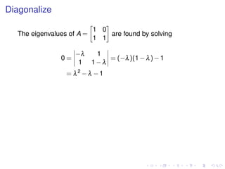 Lesson32 Second Order Difference Equations Slides