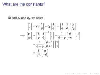 Lesson32 Second Order Difference Equations Slides