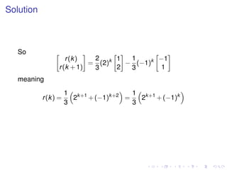 Lesson32 Second Order Difference Equations Slides