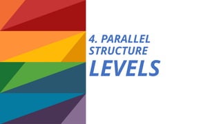 4. PARALLEL
STRUCTURE
LEVELS
 