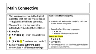 Main Connective Comprehensive Guide to Symbolizing Sentential Logic: Negation ...