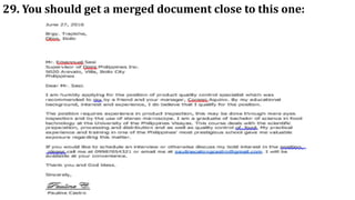 29. You should get a merged document close to this one:
 