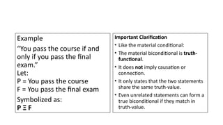 Comprehensive Guide to Symbolizing Conditionals and Biconditionals in ...