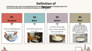 LESSON III BAKING TERMINOLOGIES. pptx. | PPTX