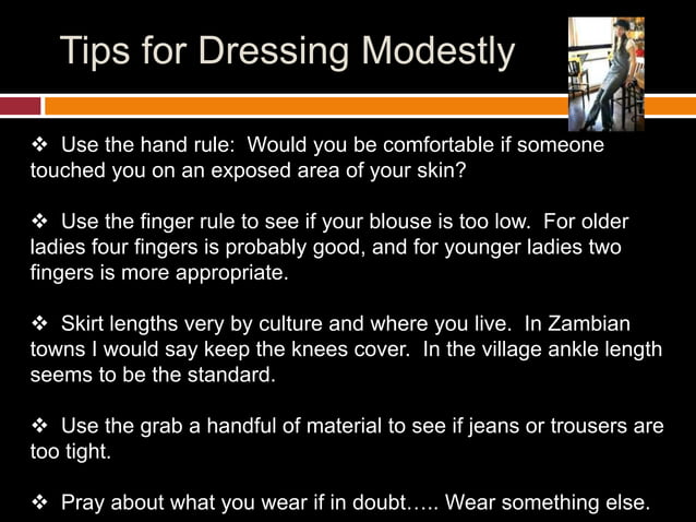 Lesson 3 bitt methodology modesty, respect, and checklist | PPTX ...