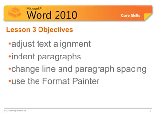 Word Lesson 3B PPT | PPTX