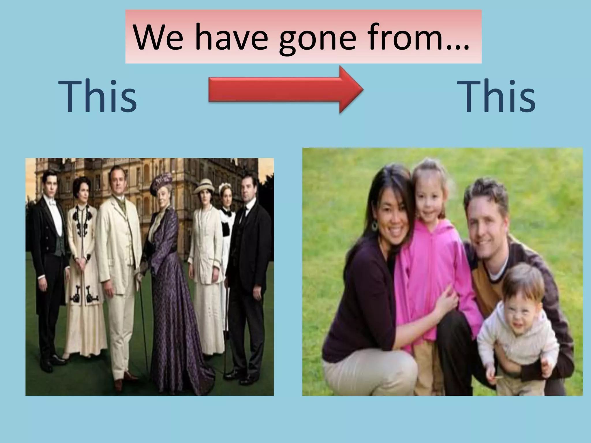 We have gone from…
This This
 