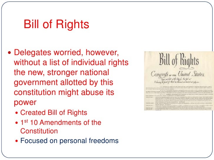 Lesson 3 Constitution and Bill of Rights