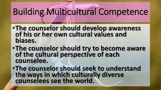 Lesson 3d the multicultural issues in christian counseling | PPTX