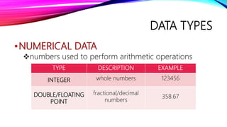 Data and Operators | PPT