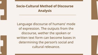 Lesson 3 Discourse of language in culturl and social relevance_20250405 ...