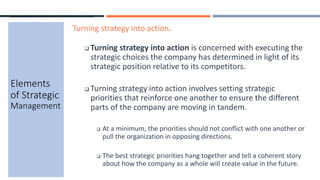 Strategy Not Move Lesson 3 elements of strategic management | PPTX