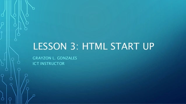 Html Start Up