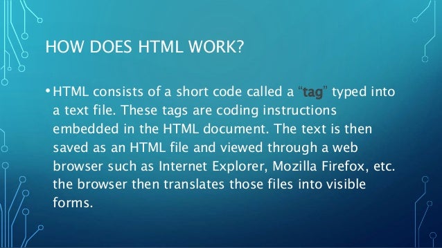 HTML Start Up - Introduction to HTML