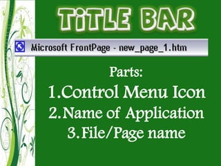 2003 Frontpage Table Menu