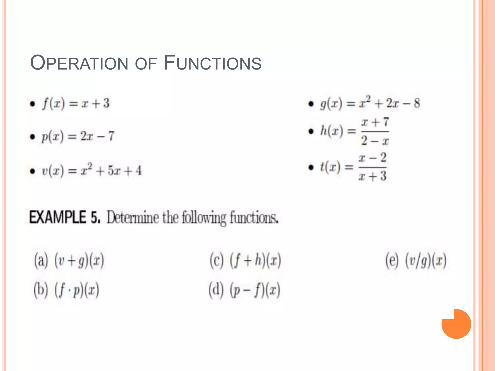 operation of functions | PPT