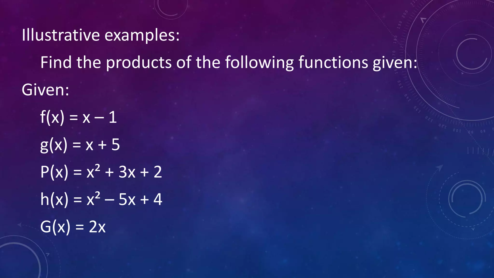 Lesson 3 Operation on Functions | PPTX | Chemistry | Science