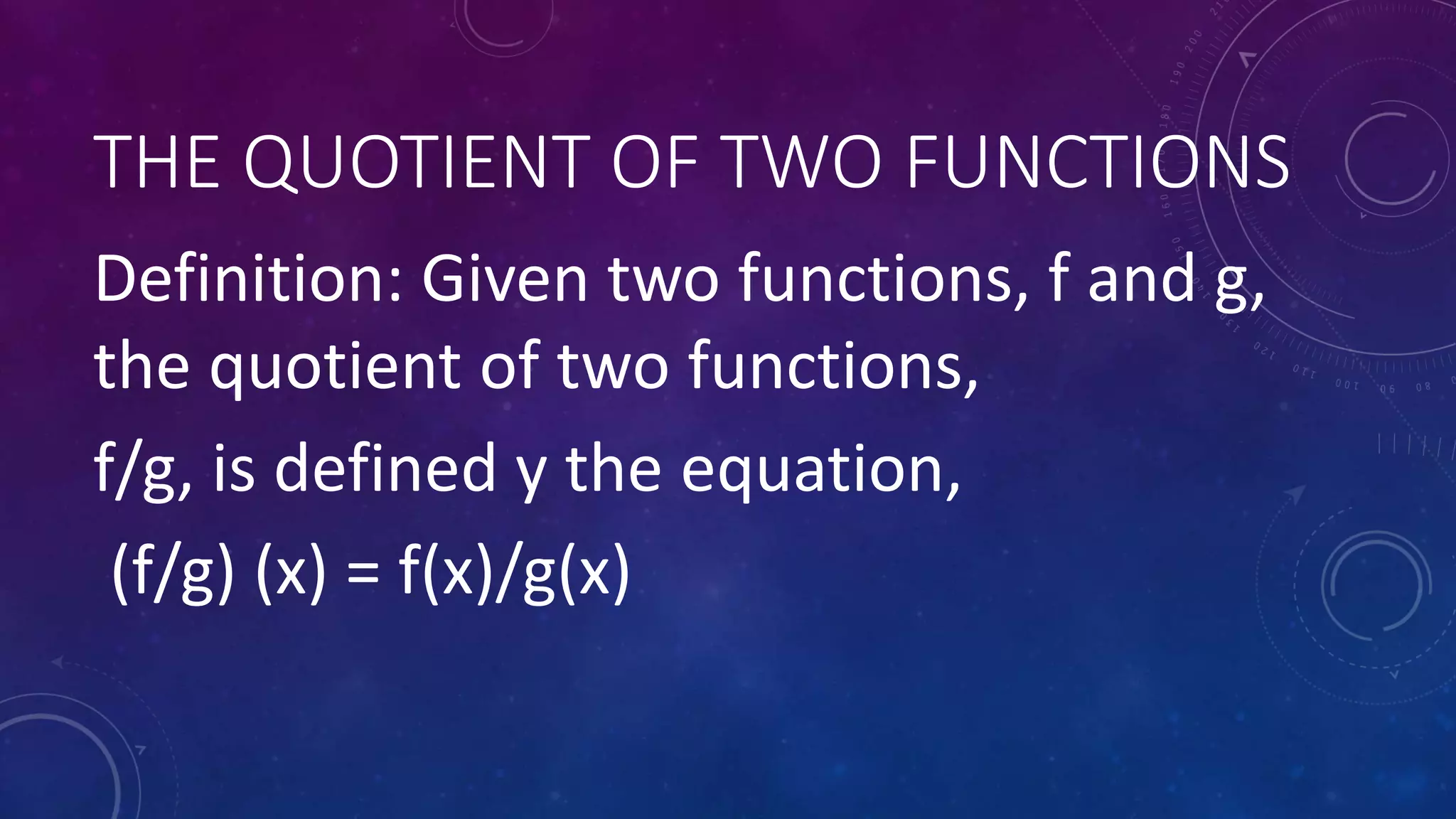 Lesson 3 Operation on Functions | PPTX | Chemistry | Science
