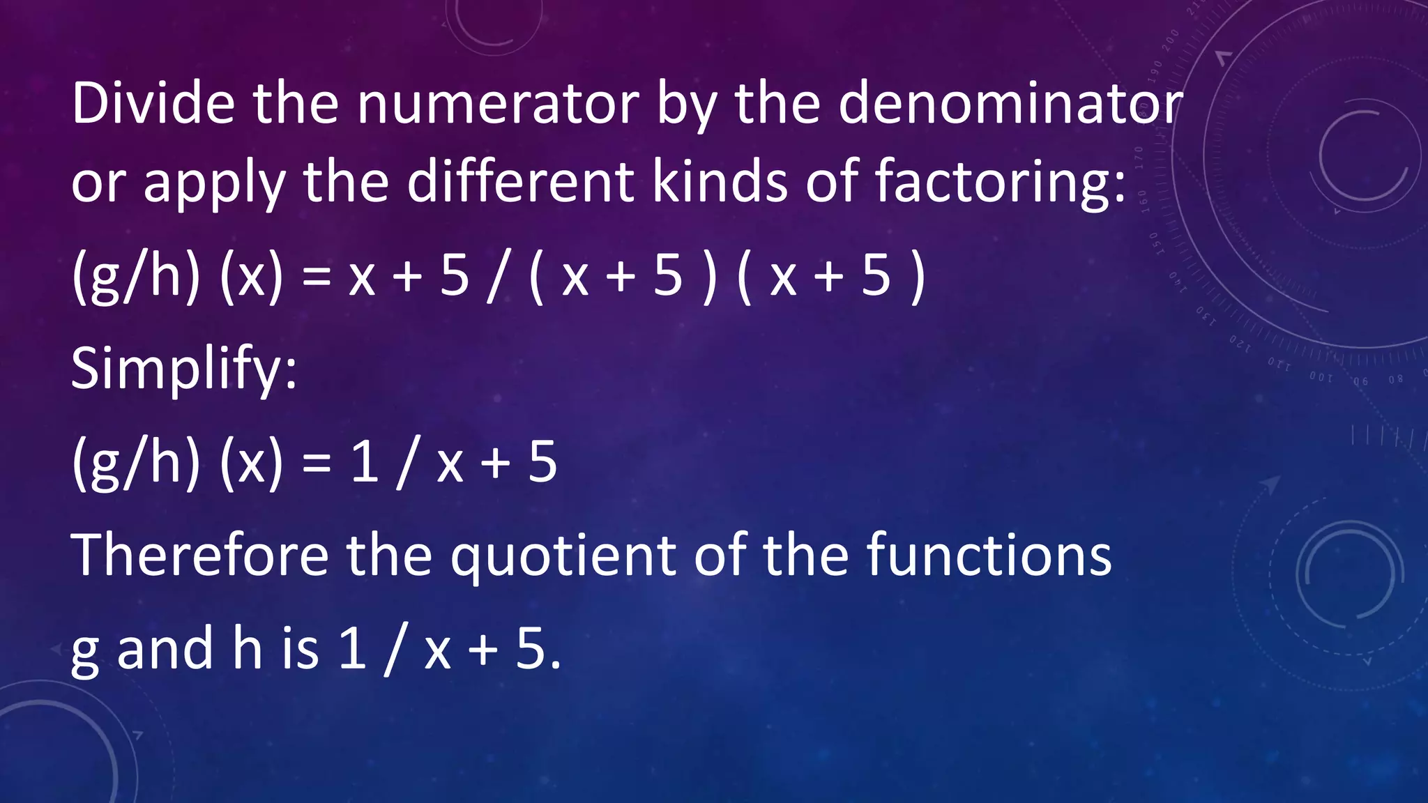 Lesson 3 Operation on Functions | PPTX | Chemistry | Science