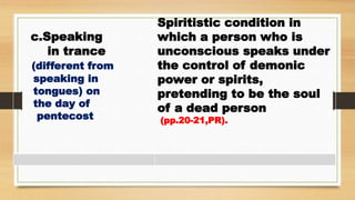 Spiritistic Practices Final Continuation-The Fallacy of Superstition and Idolatry(Spiritual ...