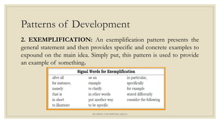 Lesson 3 Patterns of Development.pptx hahhaha | PPTX