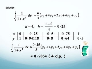 Lesson 3 simpsons rule | PPTX image.