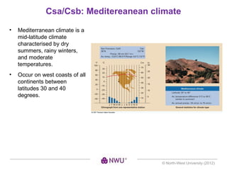 Csb Climate Comprehensive Climate Classification and Geographic Distribution in ...