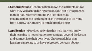 PARTS OF LESSON PLAN (TRADITIONAL MODEL) | PDF