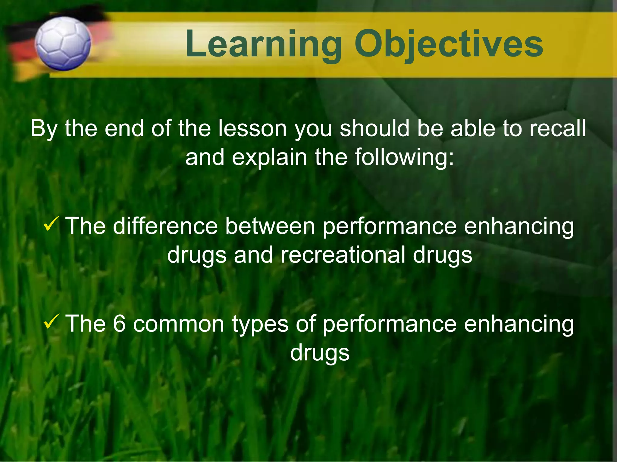 1.2.1 Lesson 4 - drugs part 2