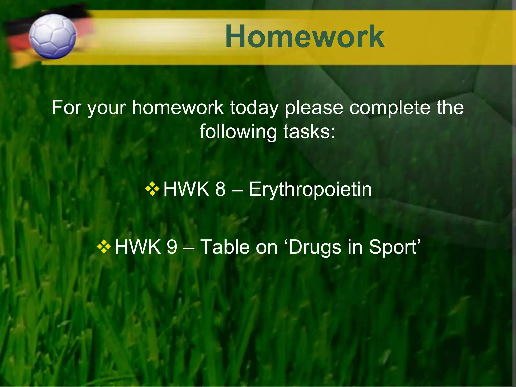 1.2.1 Lesson 4 - drugs part 2