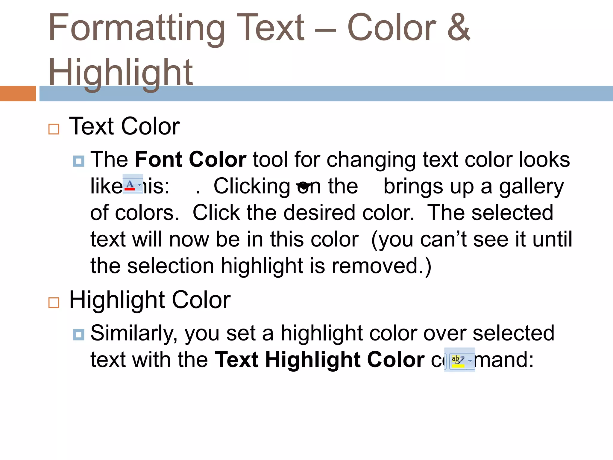Microsoft Office Word 2007 - Lesson 4 | PPTX