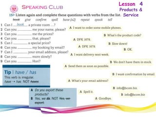 Lesson 4
Products &
Service
 