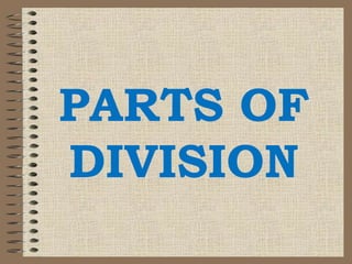 PARTS OF
DIVISION
 