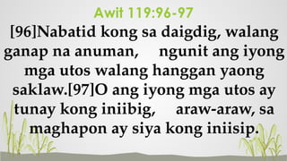 Post Encounter Lesson 4, Ang salita ng Diyos | PPTX