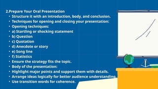 The Oral Presentation in Purposive Communication Speech | PPTX