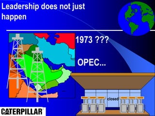 Leadership does not just
happen
1973 ???
OPEC...
closed
 
