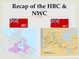 
Recap of the HBC &
NWC
 