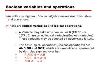 Lesson 4 - Boolean Algebra.pdfvvdfvdvbdbdbd | PDF