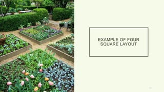 EXAMPLE OF FOUR
SQUARE LAYOUT
16
 
