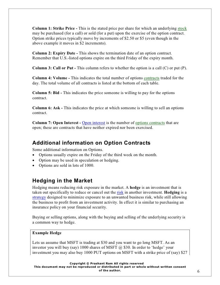 Option agreement sample picture