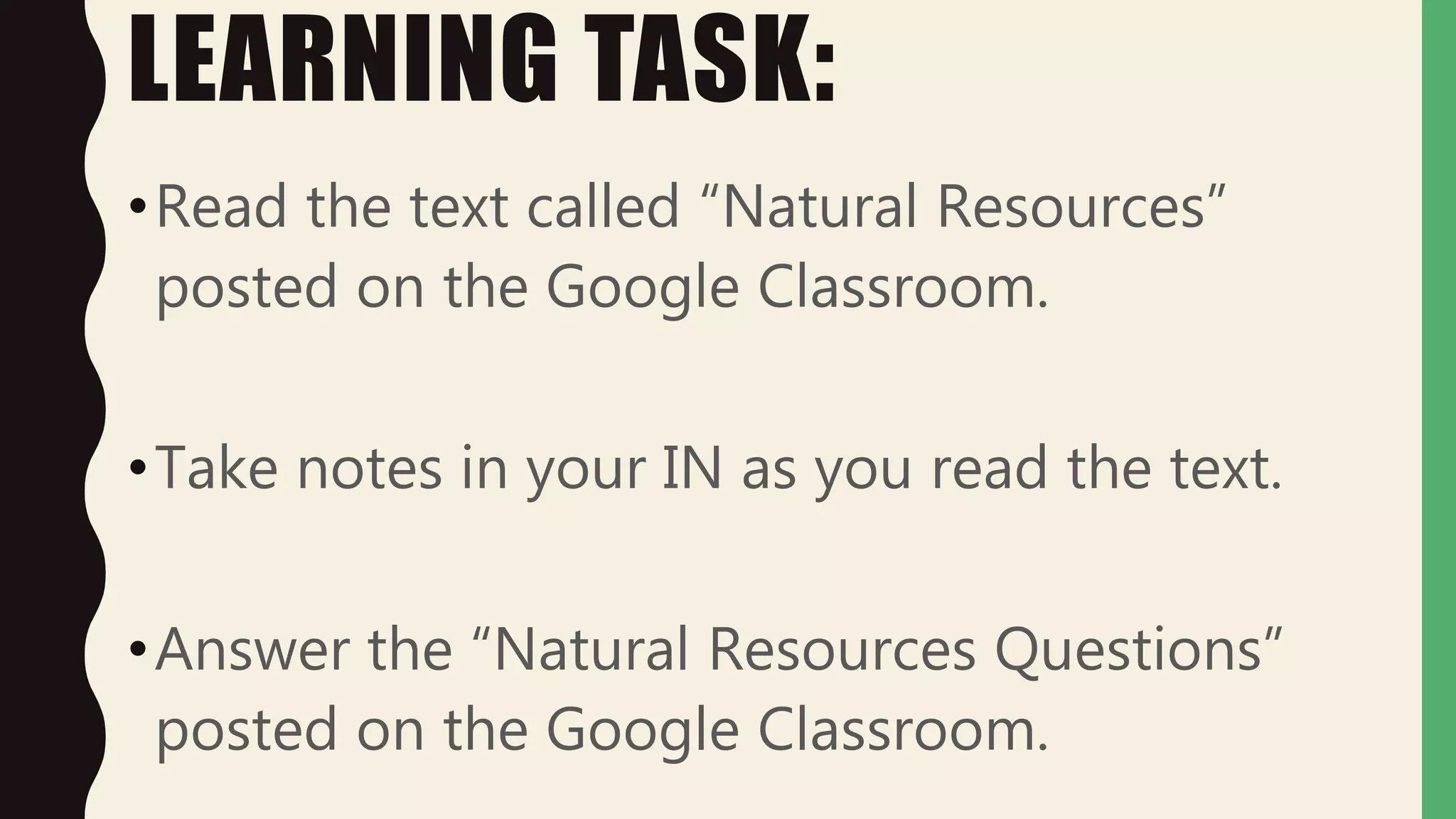 Natural Resources | PPT