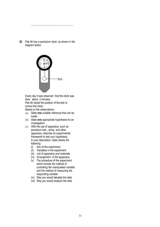 Scientific Investigations