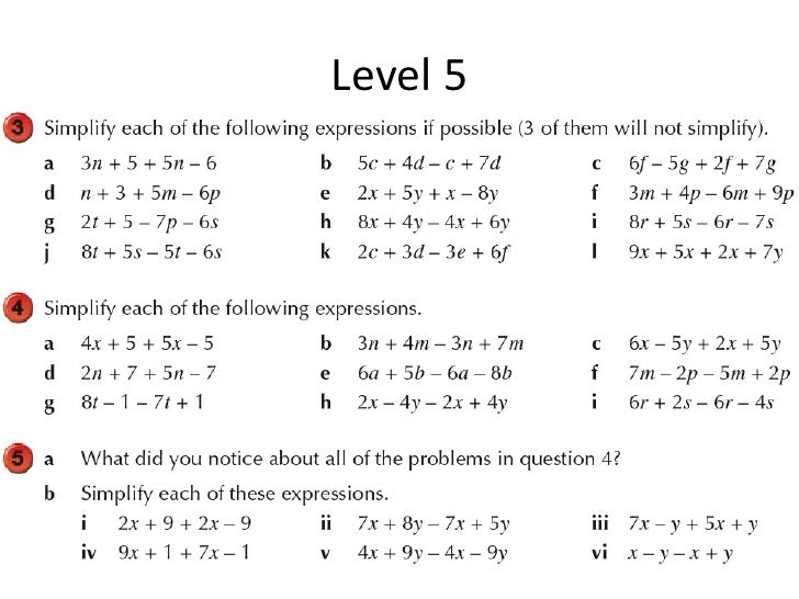 Lesson 4 simplifying