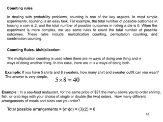 Probability Counting Complex Intro to probability | PPTX