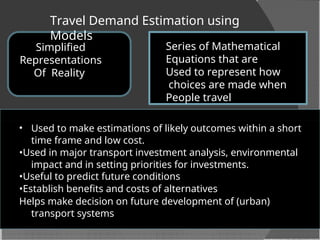 Comprehensive Transport Planning and Travel Demand Forecasting for ...