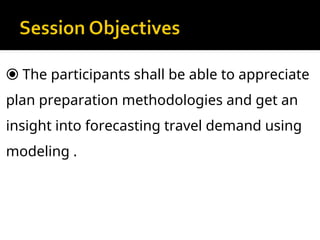 Comprehensive Transport Planning and Travel Demand Forecasting for ...